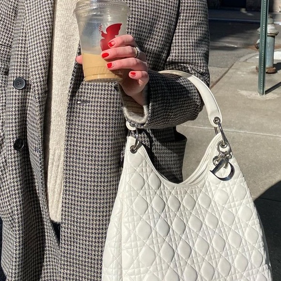 AUTHENTIC CHRISTIAN DIOR Leather Cannage Hobo - Picture 15 of 16